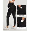 IUGA Stretchy Maternity Jeans Over Belly Skinny High Waisted Jeggings for Women Comfy Maternity Pants for Work with Pockets(Black)