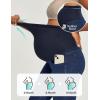 IUGA Stretchy Maternity Jeans Over Belly Skinny High Waisted Jeggings for Women Comfy Maternity Pants for Work with Pockets(Dark Blue)