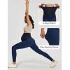 IUGA Stretchy Maternity Jeans Over Belly Skinny High Waisted Jeggings for Women Comfy Maternity Pants for Work with Pockets(Dark Blue)