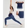 IUGA Stretchy Maternity Jeans Over Belly Skinny High Waisted Jeggings for Women Comfy Maternity Pants for Work with Pockets(Stormy Blue)