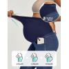 IUGA Stretchy Maternity Jeans Over Belly Skinny High Waisted Jeggings for Women Comfy Maternity Pants for Work with Pockets(Stormy Blue)