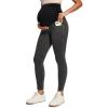 IUGA Stretchy Maternity Jeans Over Belly Skinny High Waisted Jeggings for Women Comfy Maternity Pants for Work with Pockets(Grey)