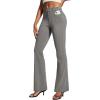 IUGA Womens Dress Pants Bootcut Business Casual Work Pants with Pockets Stretchy Slacks Pull On Trousers Office(Gray)