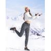 IUGA Thick Fleece Lined Leggings Women High Waist Warm Yoga Pants Winter Workout Thermal Leggings for Women(Grey)