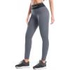 IUGA Thick Fleece Lined Leggings Women High Waist Warm Yoga Pants Winter Workout Thermal Leggings for Women(Grey)