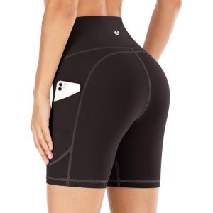 IUGA Girl’s 5″ Volleyball Biker Shorts Stretch Kid Cheer Shorts Dance Athletic Compression Spandex Shorts with Pockets