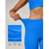 IUGA High Waist Yoga Pants with Pockets, Leggings for Women Tummy Control, Workout Leggings for Women 4 Way Stretch(Azure Blue)
