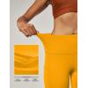 IUGA High Waist Yoga Pants with Pockets, Leggings for Women Tummy Control, Workout Leggings for Women 4 Way Stretch(Yellow)