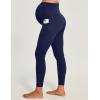 IUGA Buttery Soft Maternity Leggings Over The Belly Maternity Pants with Pockets Maternity Clothes for Yoga Work(Midnight Blue)