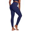 IUGA Scrunch Butt Lifting Leggings for Women Workout Tummy Control No Front Seam Compression Leggings with Pockets Yoga Pants(Navy Blue)
