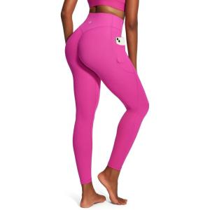 IUGA Scrunch Butt Lifting Leggings for Women Workout Tummy Control No Front Seam Compression Leggings with Pockets Yoga Pants(Pink Power)