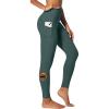 IUGA Fleece Lined Leggings Women Thermal Leggings for Women Winter Warm Tights High Waisted Hiking Yoga Pants with Pockets(Dark Green)