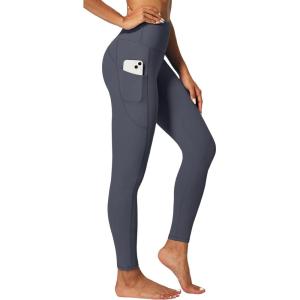 IUGA Fleece Lined Leggings Women Thermal Leggings for Women Winter Warm Tights High Waisted Hiking Yoga Pants with Pockets(Grey-2020)