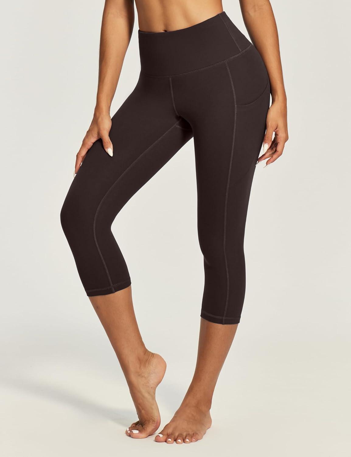 image:imageIUGA High Waisted Yoga Pants for Women with Pockets Capri Leggings for Women Workout Leggings for Women Yoga Capris
