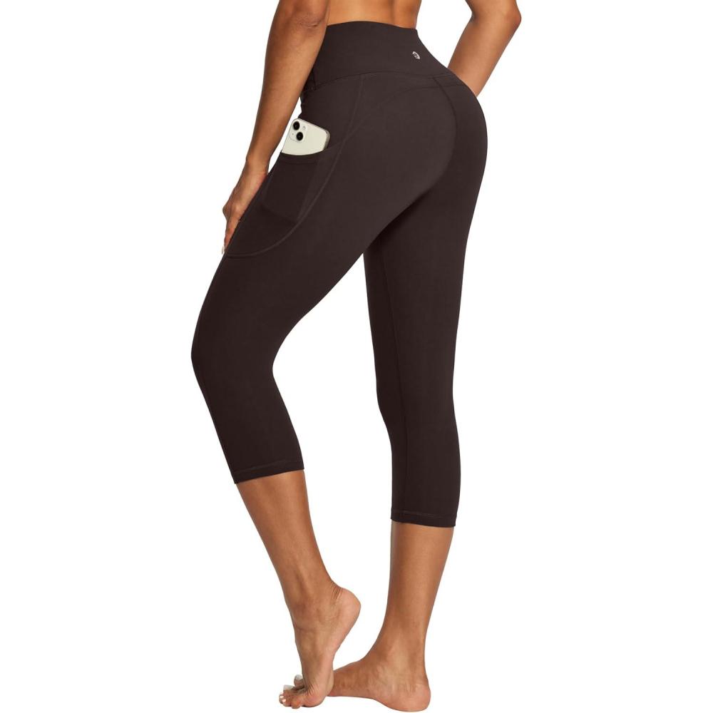image:imageIUGA High Waisted Yoga Pants for Women with Pockets Capri Leggings for Women Workout Leggings for Women Yoga Capris