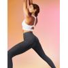 IUGA High Waist Yoga Pants with Pockets, Leggings for Women Tummy Control, Workout Leggings for Women 4 Way Stretch Dark Gray