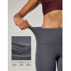 IUGA High Waist Yoga Pants with Pockets, Leggings for Women Tummy Control, Workout Leggings for Women 4 Way Stretch Dark Gray