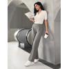 IUGA Womens Dress Pants Wide Leg Pull On Stretchy Work Pants Women High Waisted Business Casual Trousers with Pockets(Moonlight Gray)
