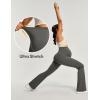 IUGA Women’s Soft Flare Maternity Yoga Pants with Pockets(Dark Grey)