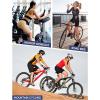 IUGA Padded Bike Shorts Women 4D Breathable Womens Cycling Shorts with Padding Mountain Biking Shorts with Pockets(Black|purple)
