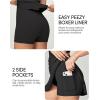 IUGA Women Tennis Dress with Built in Shorts & Bra Cut Out Twisted Workout Dress Golf Athletic Dresses for Women with Pockets(Easy Peezy – Black)