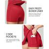 IUGA Women Tennis Dress with Built in Shorts & Bra Cut Out Twisted Workout Dress Golf Athletic Dresses for Women with Pockets(Easy Peezy – Bright Red)