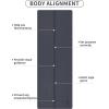 IUGA Eco Friendly Yoga Mat with Alignment Lines, Free Carry Strap, Non Slip TPE Yoga Mat for All Types of Yoga, Extra Large Exercise and Fitness Mat Size 72”X26”X1/4″