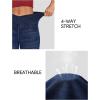 IUGA High Waisted Bell Bottom Jeans for Women Flare Stretchy Jeans V Cross Jeggings Pull On Wide Leg Jean Flare Leggings(Whiskers Dark Wash)