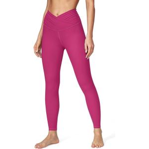 IUGA Women’s Crossover Leggings with Pockets Workout Leggings for Women Tummy Control High Waisted V Cross Waist Yoga Pants