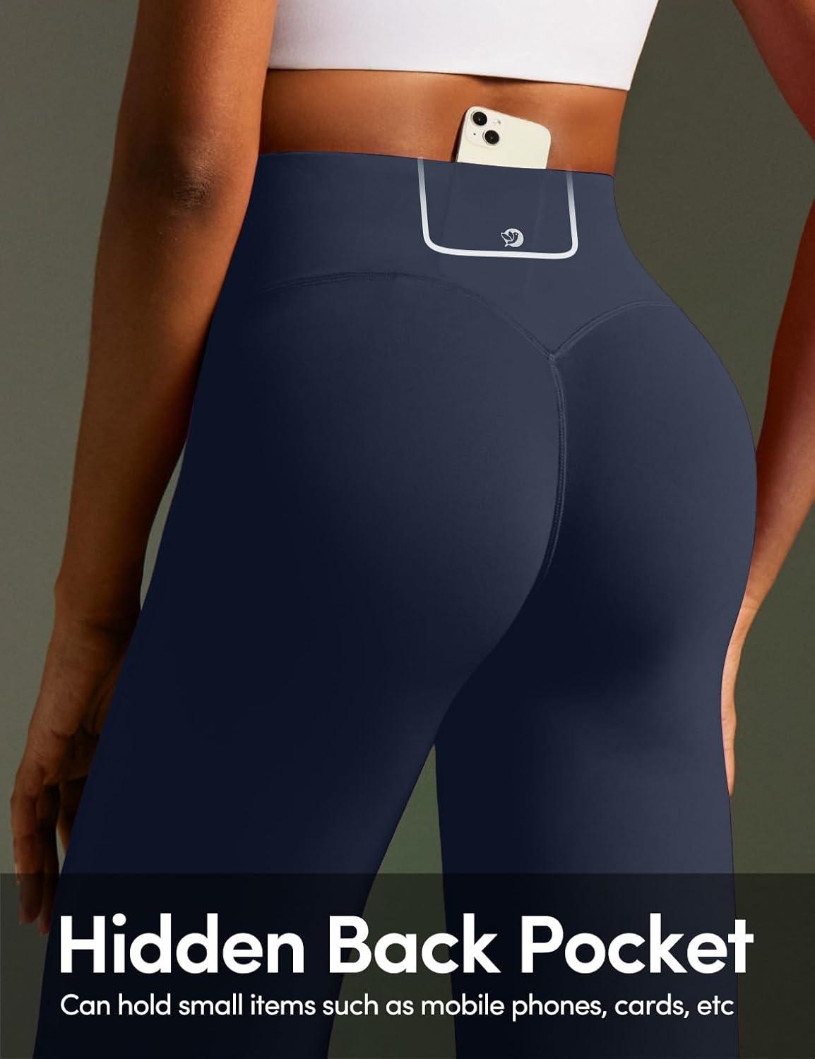image:imageIUGA Butt Lifting Straight Leggings for Women Casual Wide Leg Yoga Pants Woman No Front Seam Workout Leggings Tummy ControlBlue