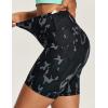 IUGA Biker Shorts Women 6″ Tummy Control Workout Shorts Women with Pockets High Waisted Yoga Running Gym Spandex Compression(Gray Camo)