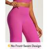 IUGA Butt Lifting Straight Leggings for Women Casual Wide Leg Yoga Pants Woman No Front Seam Workout Leggings Tummy Control(Pink)