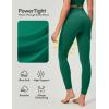 IUGA Compression Leggings with Pockets for Women Tummy Control Leggings No Front Seam Workout High Waist Yoga Pants(Cascadia Green)