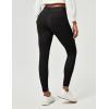 IUGA Stretchy Jeans for Women High Waist Pull on Jeggings Tummy Control Skinny Sweatpant Jean Leggings with Pockets Trendy(Black)