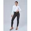 IUGA Stretchy Jeans for Women High Waist Pull on Jeggings Tummy Control Skinny Sweatpant Jean Leggings with Pockets Trendy(Gray)