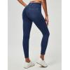 IUGA Stretchy Jeans for Women High Waist Pull on Jeggings Tummy Control Skinny Sweatpant Jean Leggings with Pockets Trendy(Hand-distressed Dark Blue)