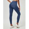 IUGA Stretchy Jeans for Women High Waist Pull on Jeggings Tummy Control Skinny Sweatpant Jean Leggings with Pockets Trendy(Hand-distressed Light Blue)