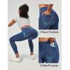 IUGA Stretchy Jeans for Women High Waist Pull on Jeggings Tummy Control Skinny Sweatpant Jean Leggings with Pockets Trendy(Hand-distressed Light Blue)