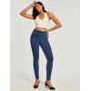 IUGA Stretchy Jeans for Women High Waist Pull on Jeggings Tummy Control Skinny Sweatpant Jean Leggings with Pockets Trendy(Light Blue)