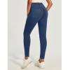 IUGA Stretchy Jeans for Women High Waist Pull on Jeggings Tummy Control Skinny Sweatpant Jean Leggings with Pockets Trendy(Light Blue)
