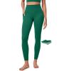 IUGA Compression Leggings with Pockets for Women Tummy Control Leggings No Front Seam Workout High Waist Yoga Pants(Cascadia Green)