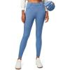 IUGA Stretchy Jeans for Women High Waist Pull on Jeggings Tummy Control Skinny Sweatpant Jean Leggings with Pockets Trendy(Baby Blue)
