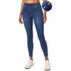 IUGA Stretchy Jeans for Women High Waist Pull on Jeggings Tummy Control Skinny Sweatpant Jean Leggings with Pockets Trendy(Hand-distressed Light Blue)