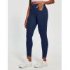 IUGA High Waist Yoga Pants with Pockets, Leggings for Women Tummy Control, Workout Leggings for Women 4 Way Stretch(Navy Jeans)