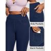 IUGA High Waist Yoga Pants with Pockets, Leggings for Women Tummy Control, Workout Leggings for Women 4 Way Stretch(Navy Jeans)