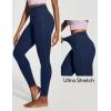 IUGA High Waist Yoga Pants with Pockets, Leggings for Women Tummy Control, Workout Leggings for Women 4 Way Stretch(Navy Jeans)