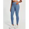 IUGA High Waist Yoga Pants with Pockets, Leggings for Women Tummy Control, Workout Leggings for Women 4 Way Stretch(Vibrant Blue Jeans)