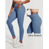 IUGA High Waist Yoga Pants with Pockets, Leggings for Women Tummy Control, Workout Leggings for Women 4 Way Stretch(Vibrant Blue Jeans)