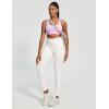 IUGA High Waist Yoga Pants with Pockets, Leggings for Women Tummy Control, Workout Leggings for Women 4 Way Stretch(White Jeans)