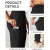 IUGA Water Resistant Fleece Lined Joggers High Waist Cargo Sweatpants for Women Thermal Running Hiking Pants with Pockets(Black)